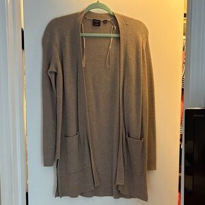 Cyrus Women's Taupe Open-Front Cardigan